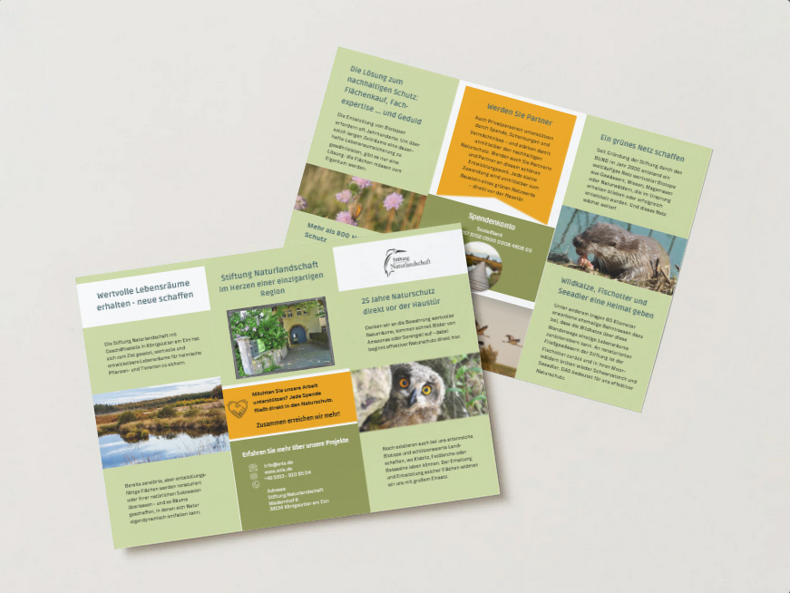 Überblick Flyer Stiftung